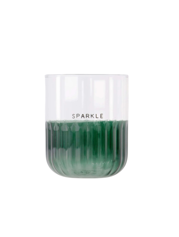 Zusss Zusss | Drinkglas sparkle groen
