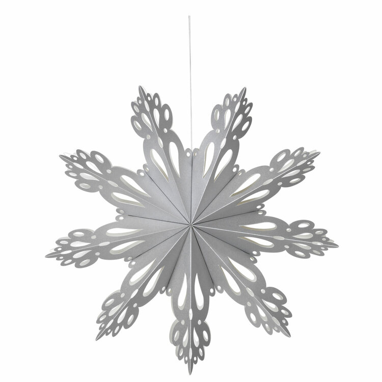 Broste Copenhagen Broste Copenhagen | Papieren sneeuwster zilver 15cm