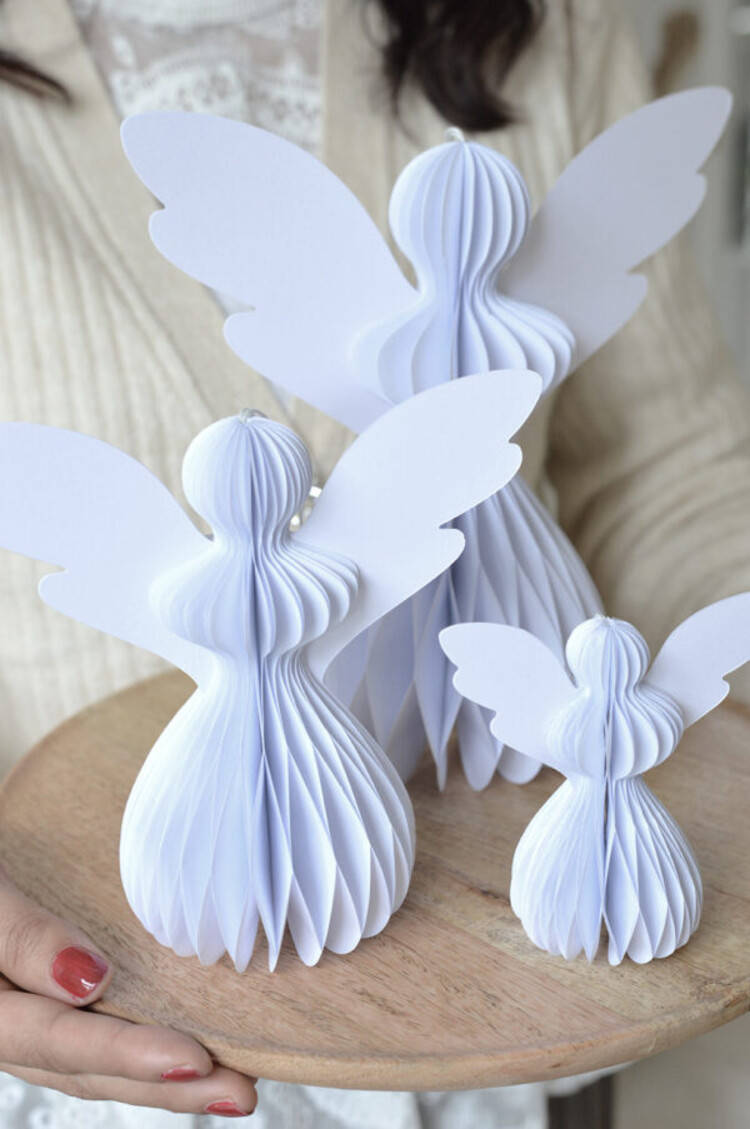 Delight Department Delight Department | Papieren engel wit 16cm