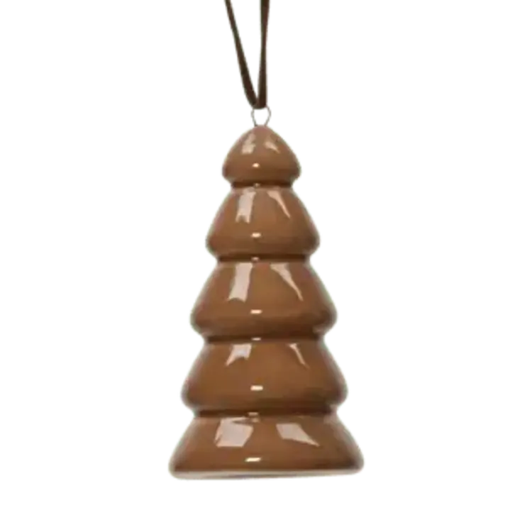 Selected by Selected by | Hanger kerstboom porselein bruin