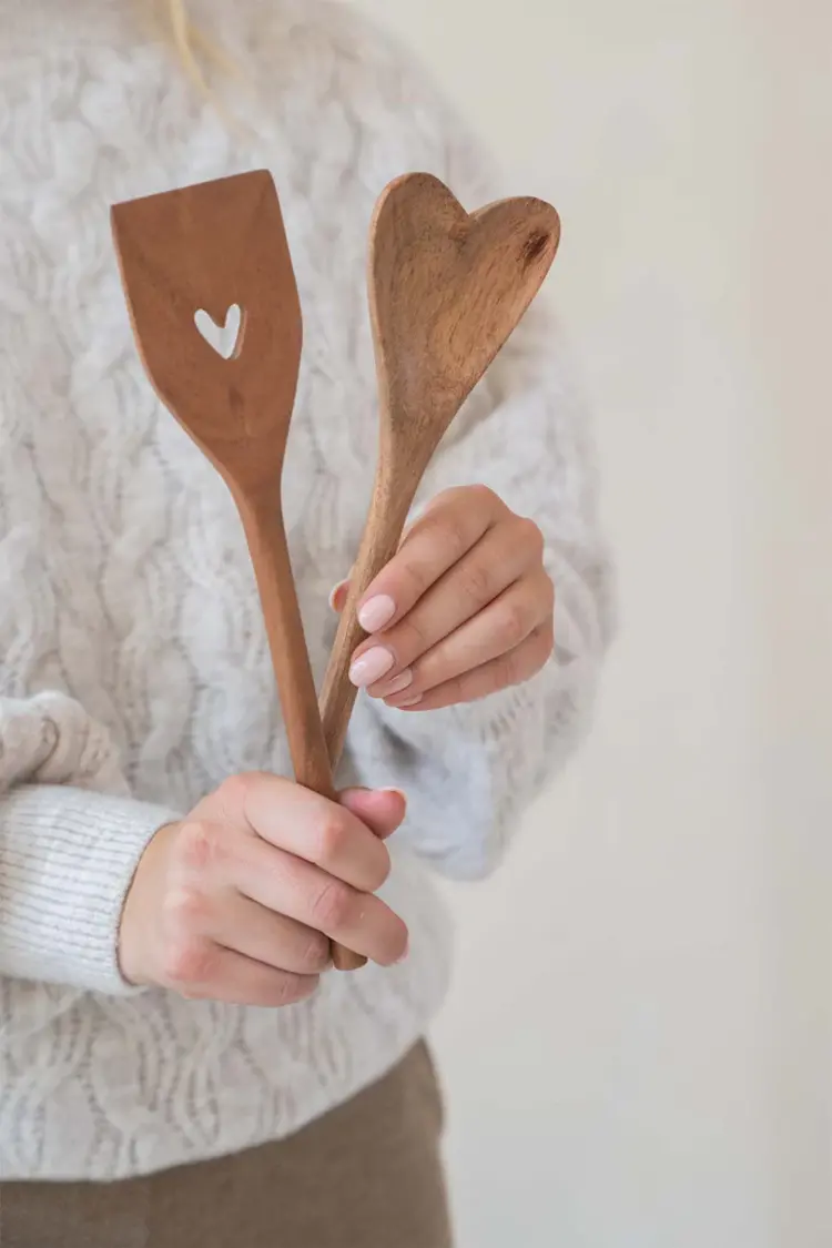 Zusss Zusss | Houten spatel hartvorm