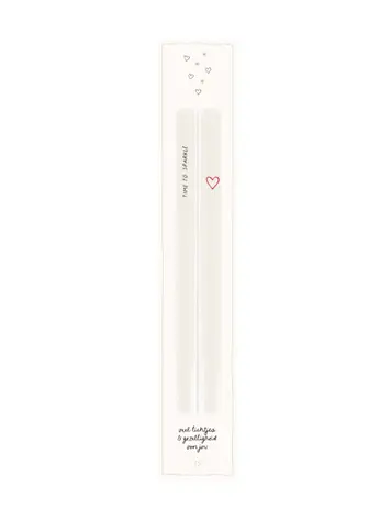 Zusss Zusss | Set van 2 ledkaarsen time to sparkle wit