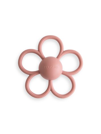 Mushie Mushie | Bijtspeeltje met rammelaar Daisy roze