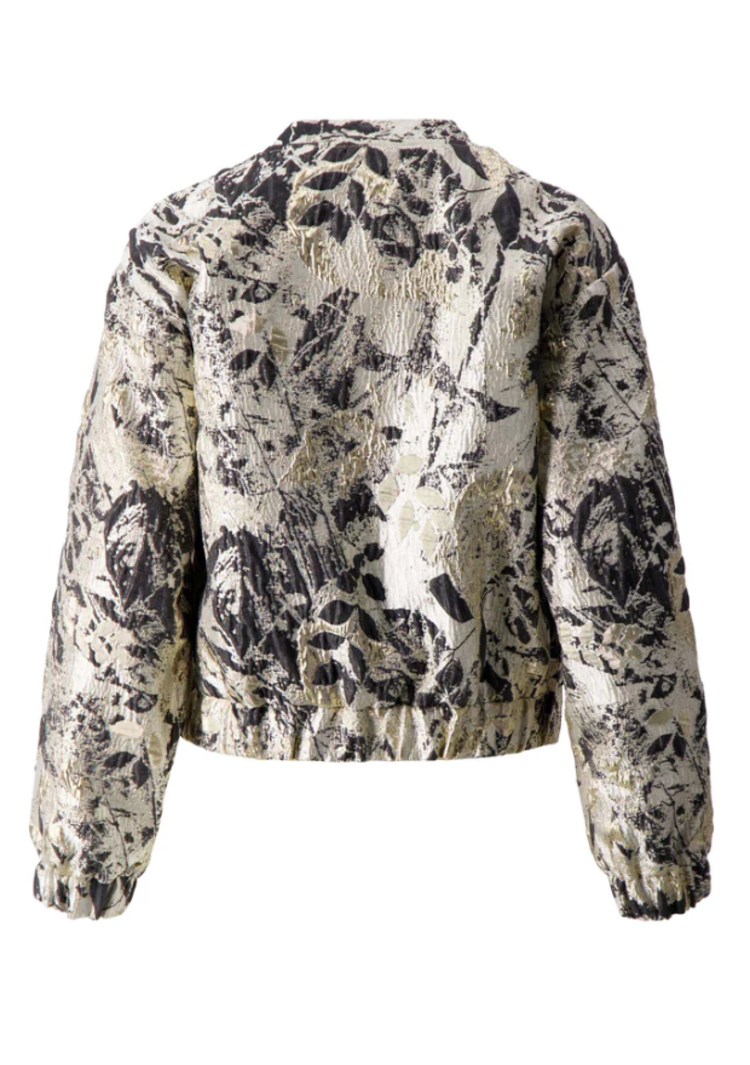 Zusss Zusss | Jacquard jasje beige/goud