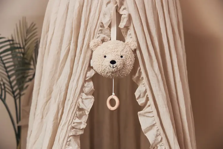 Jollein Jollein | Muziekhanger teddy bear naturel