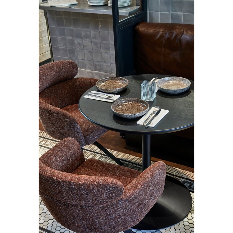 WOOOD Woood | Eetkamerstoel Fenne chestnut draaibaar