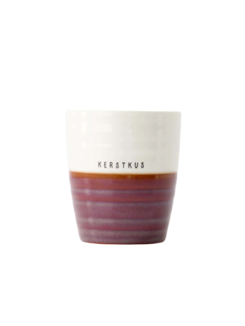 Zusss Zusss | Koffiemok kerstkus donkerrood