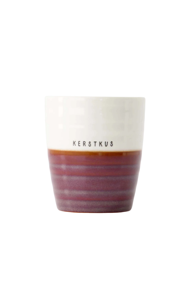 Zusss Zusss | Koffiemok kerstkus donkerrood