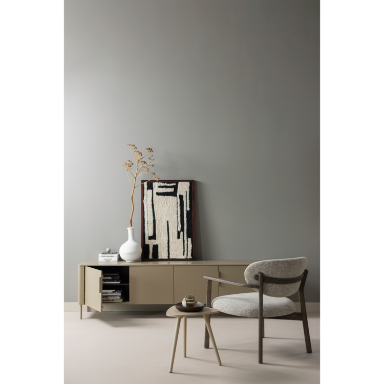 WOOOD Woood | Fauteuil Udar houten frame naturel stof