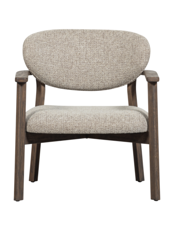 WOOOD Woood | Fauteuil Udar houten frame naturel stof
