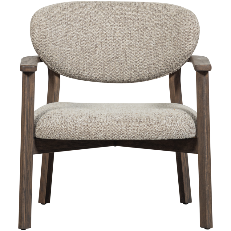 WOOOD Woood | Fauteuil Udar houten frame naturel stof