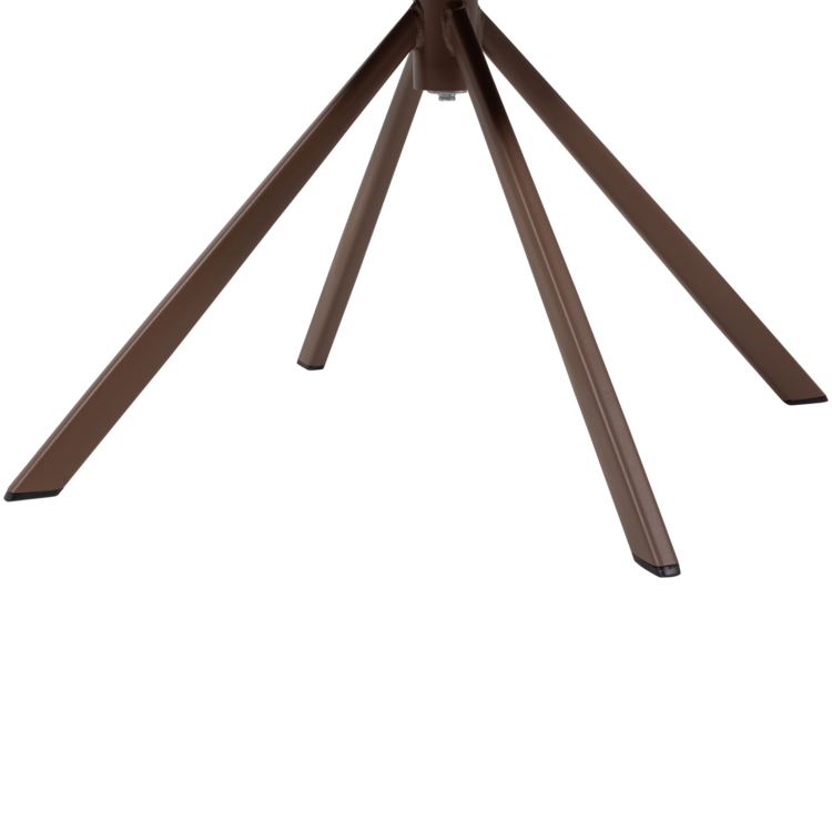 WOOOD Woood | Eetkamerstoel Femke chenille bruin