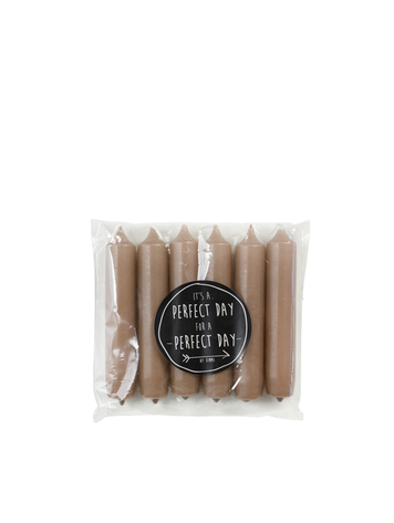 Rustik Lys Rustiklys | Korte dinerkaarsjes  grape (6st)