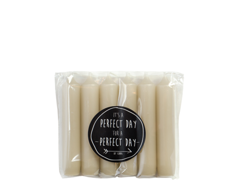 Rustik Lys Rustiklys | Korte dinerkaarsjes pistache (6st)