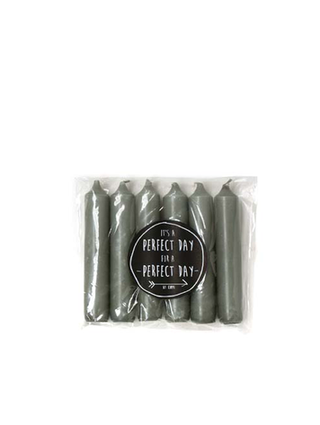 Rustik Lys Rustiklys | Korte dinerkaarsjes stone (6st)