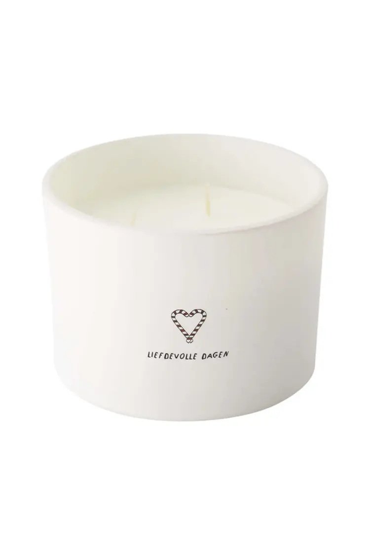 Zusss Zusss | Geurkaars glas hart Liefdevolle dagen