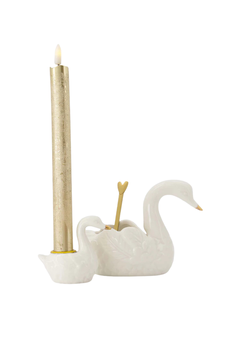Zusss Zusss | Kandelaartje zwaan wit