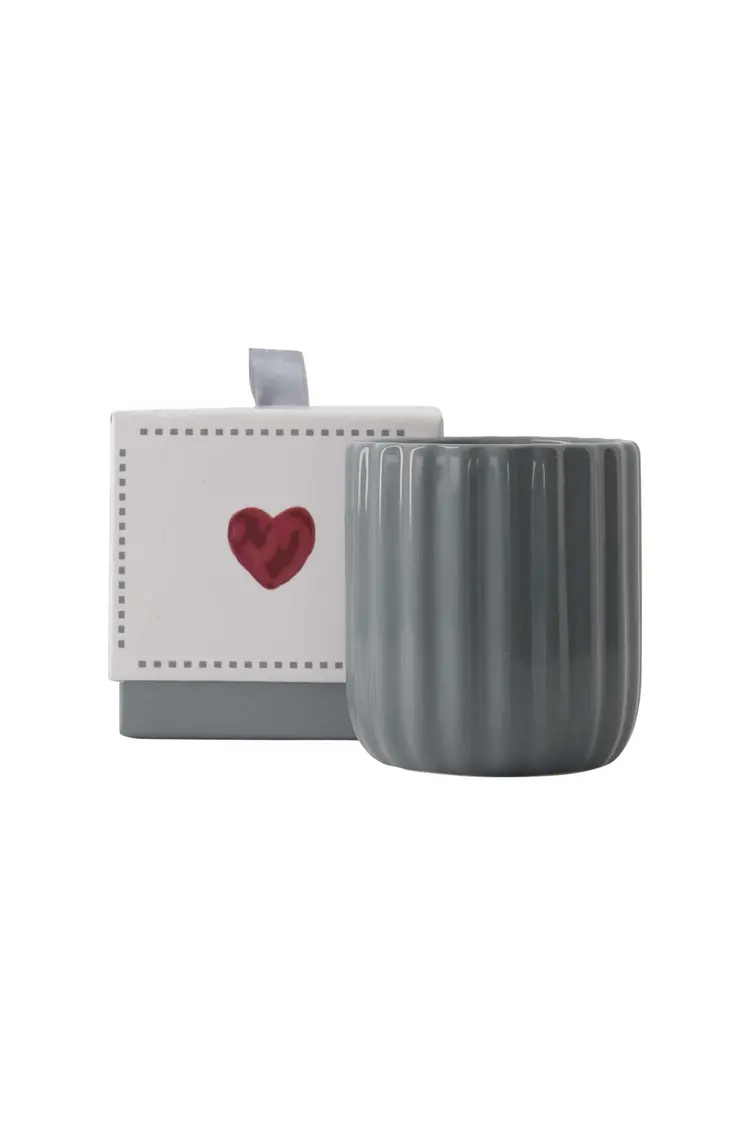 Zusss Zusss | Geurkaars keramiek in doosje hartje