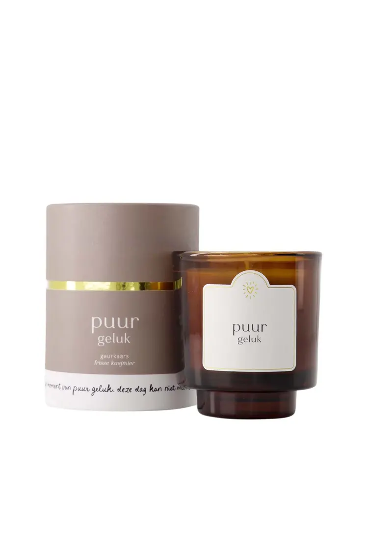 Zusss Zusss | Geurkaars glas in koker Puur geluk