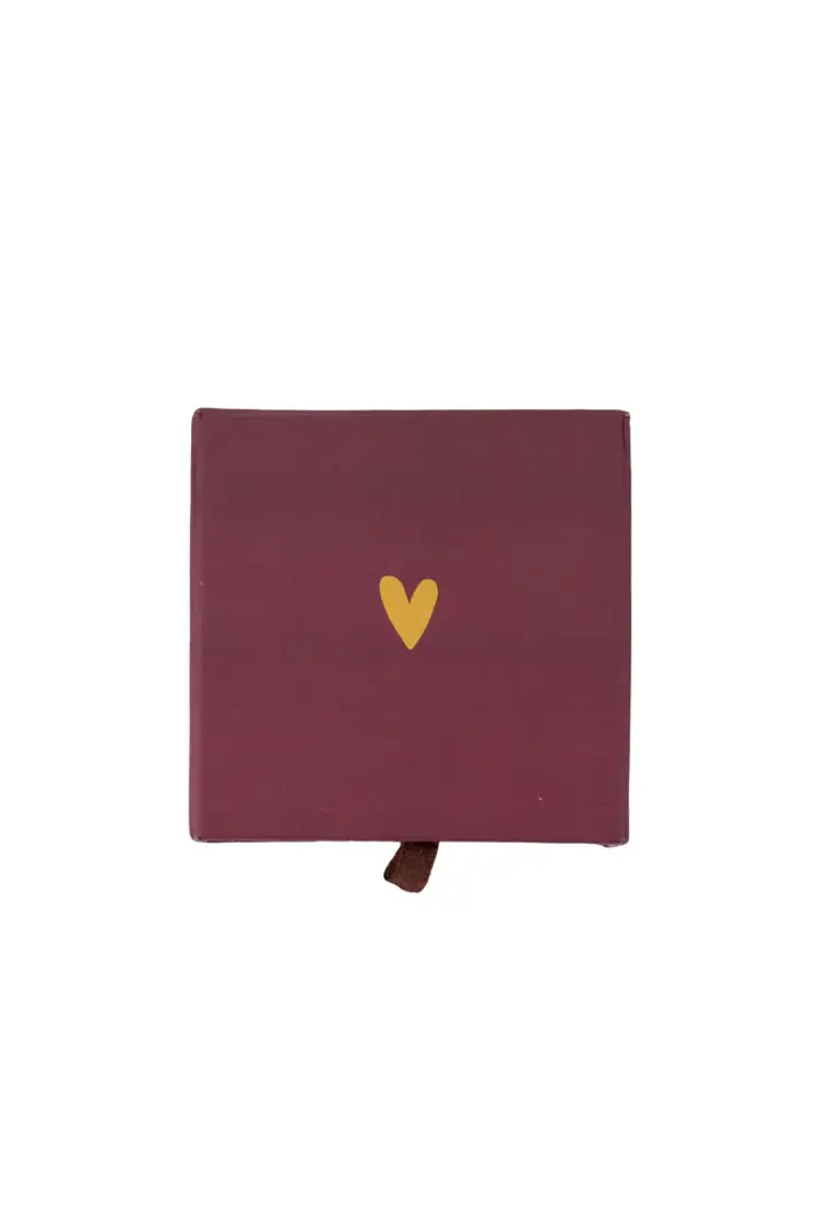 Zusss Zusss | Armband hartje in schuifdoosje Speciaal rood