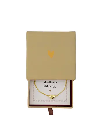 Zusss Zusss | Ketting hartje in schuifdoosje Allerliefste