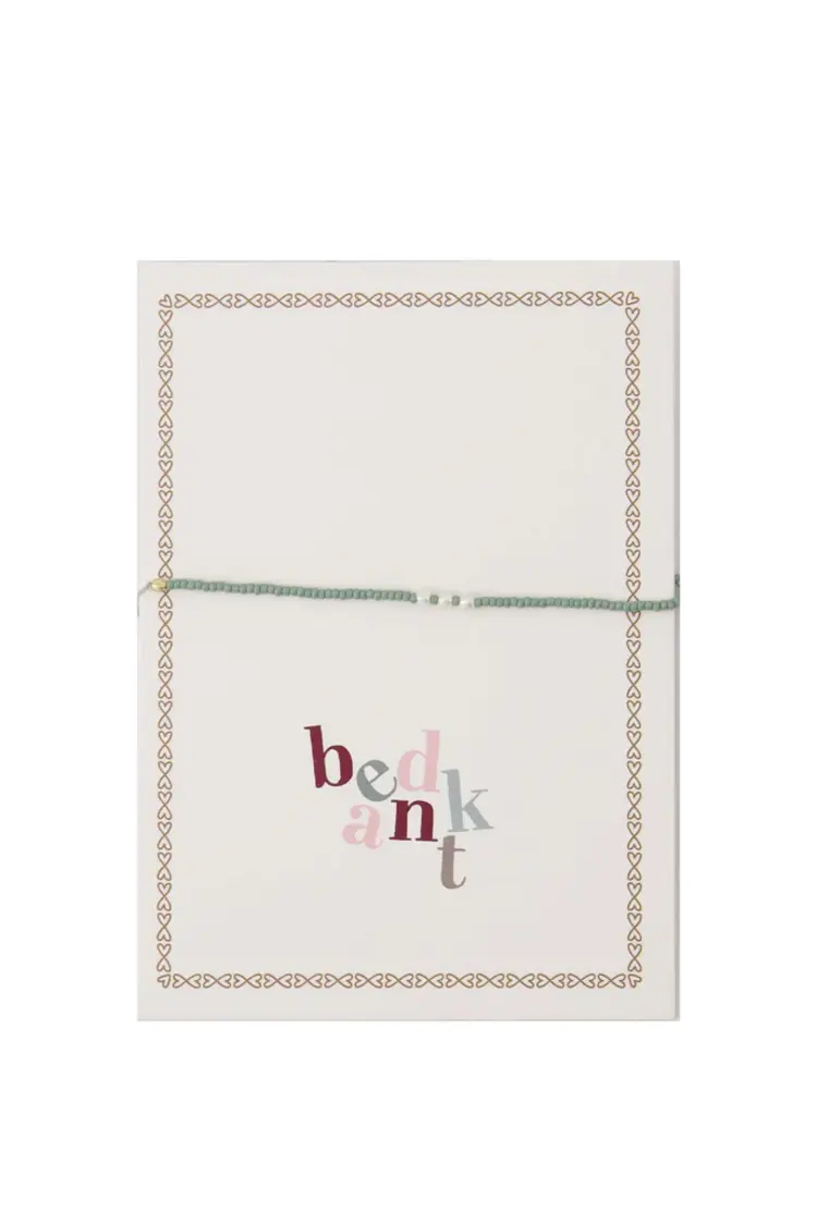 Zusss Zusss | Ansichtkaart armband Bedankt