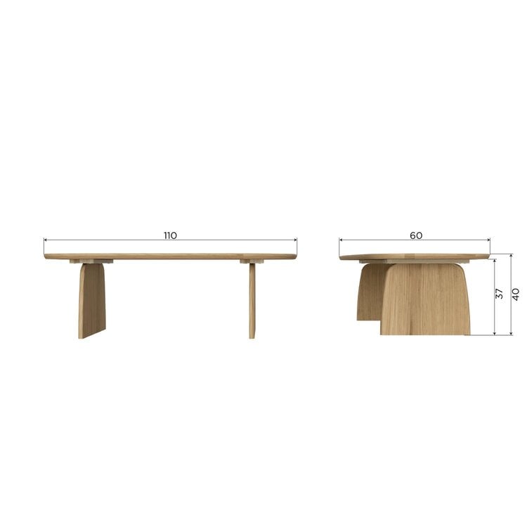 WOOOD Woood | Salontafel Tablo 110cm eiken