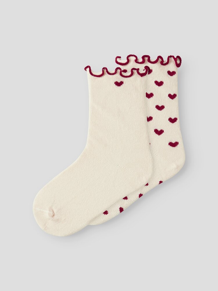 Lil Atelier Lil Atelier | Sokken Rosita hartjes set2