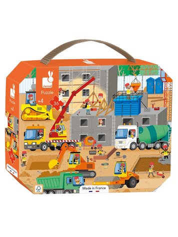 Janod Janod | Puzzel bouwplaats