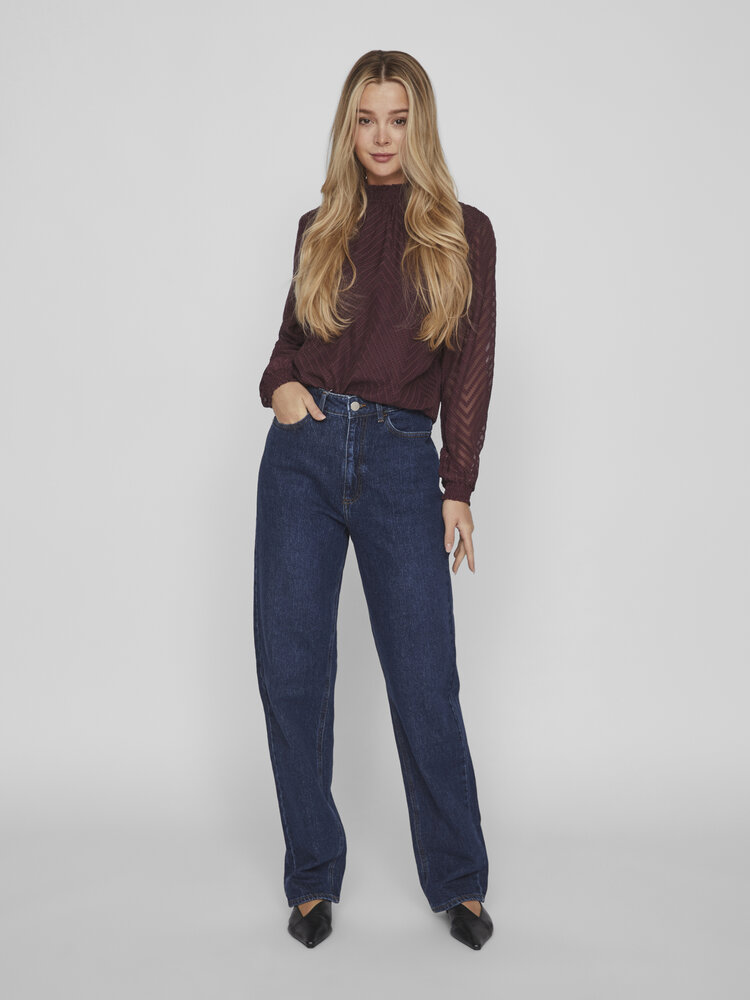 Vila Vila | Jeans Kelly straight dark blue denim NOOS