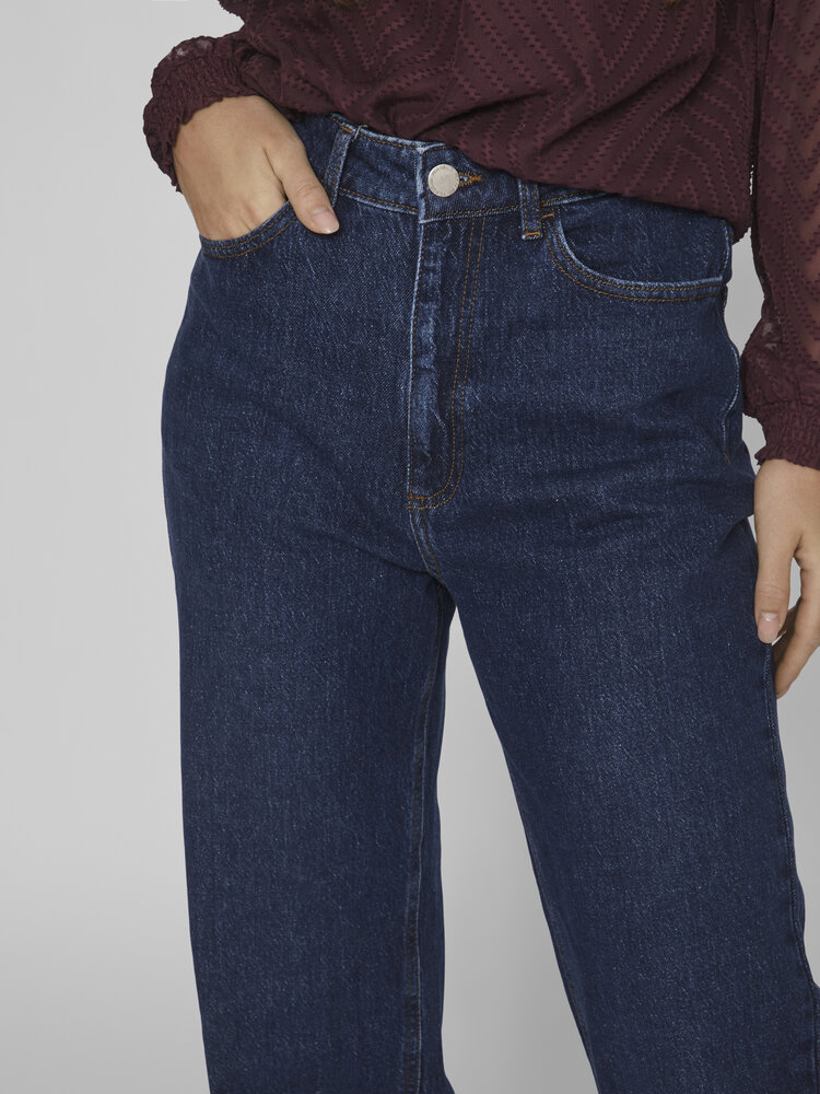 Vila Vila | Jeans Kelly straight dark blue denim NOOS