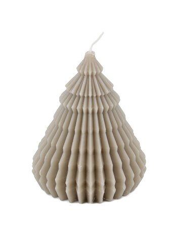 Selected by Selected by | Kaars boom taupe 11x11x14cm