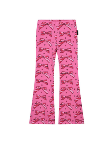 Daily Brat Daily Brat | Flared broek Love bow pink
