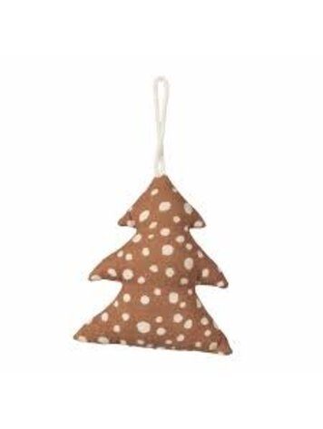 Broste Copenhagen Broste Copenhagen | Kerstboomhanger oker 9x10cm