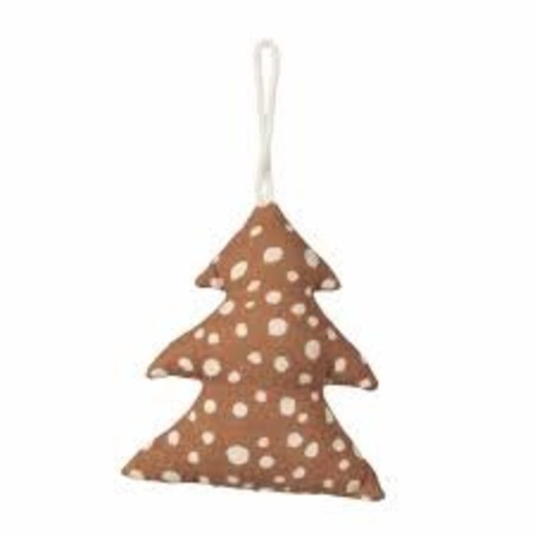 Broste Copenhagen Broste Copenhagen | Kerstboomhanger oker 9x10cm