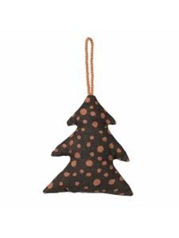 Broste Copenhagen Broste Copenhagen | Kerstboomhanger zwart 9x10cm