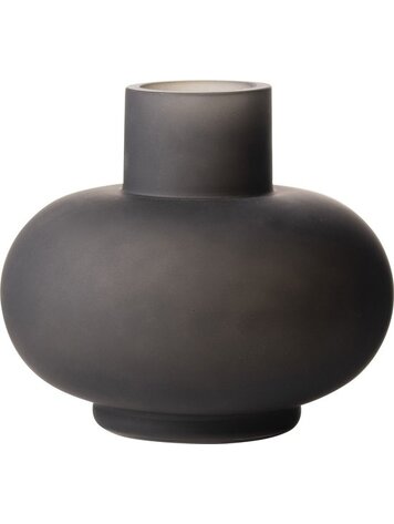 Gusta Gusta | Vaas zwart 15x13cm