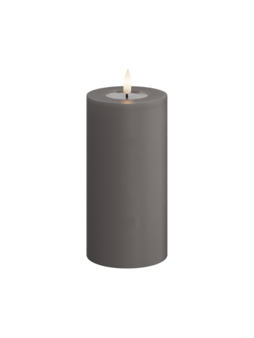 Deluxe Homeart Deluxe Homeart | LED Kaars grijs 7.5x15cm