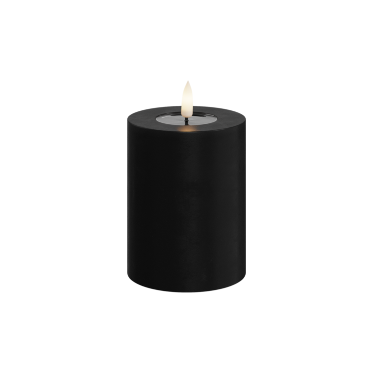 Deluxe Homeart Deluxe Homeart | LED Kaars zwart 7.5x10cm