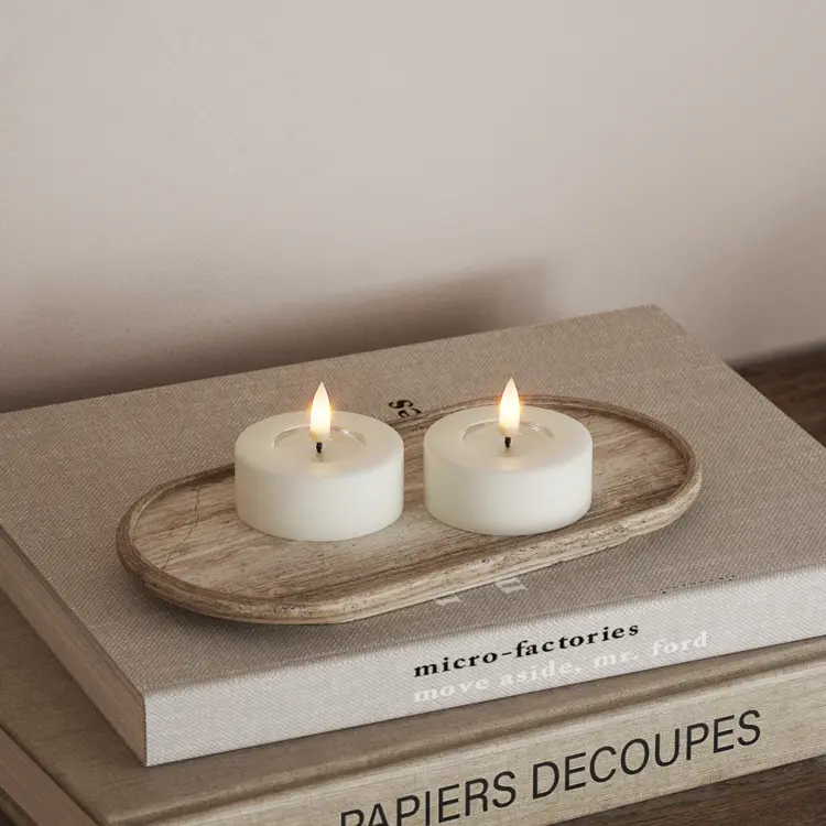 Deluxe Homeart Deluxe Homeart | LED theelicht jumbo wit | 2stuks