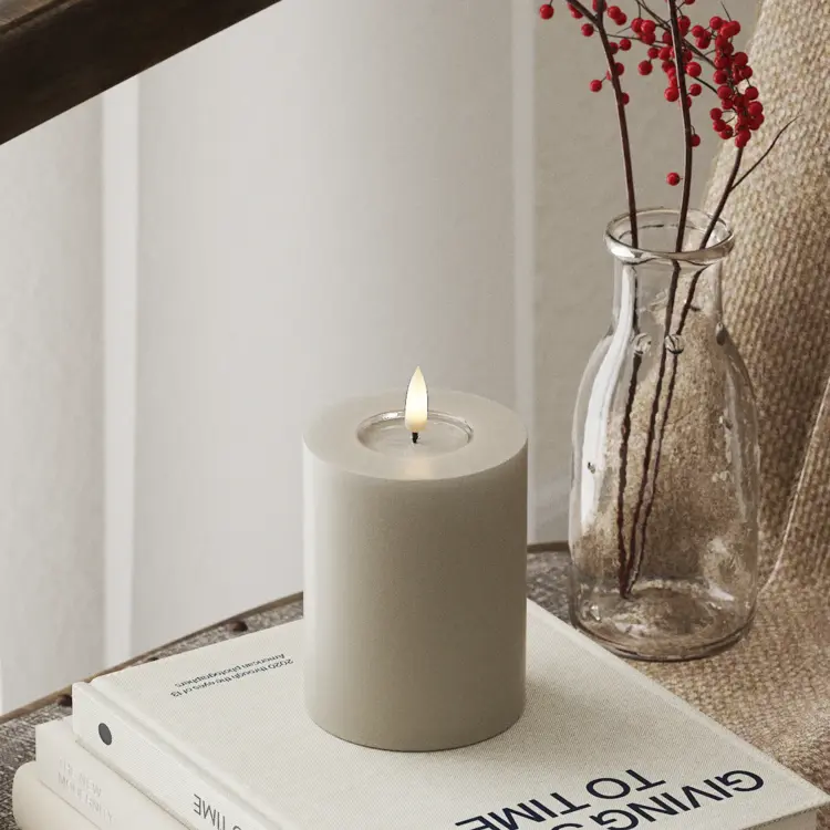 Deluxe Homeart Deluxe Homeart | LED Kaars sand 7.5x10cm