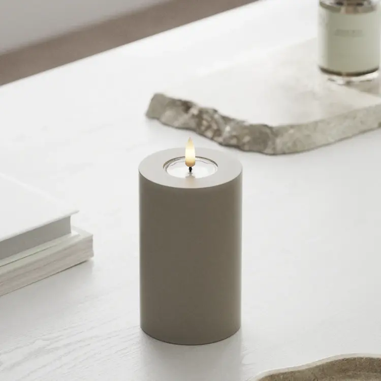 Deluxe Homeart Deluxe Homeart | LED Kaars sand 7.5x12.5cm