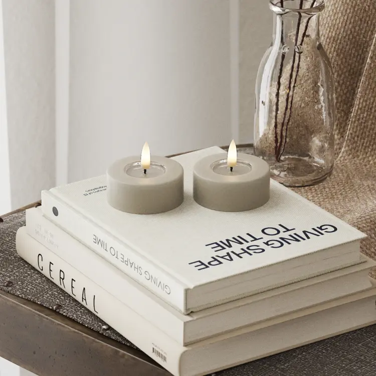 Deluxe Homeart Deluxe Homeart | LED theelicht jumbo sand | 2stuks