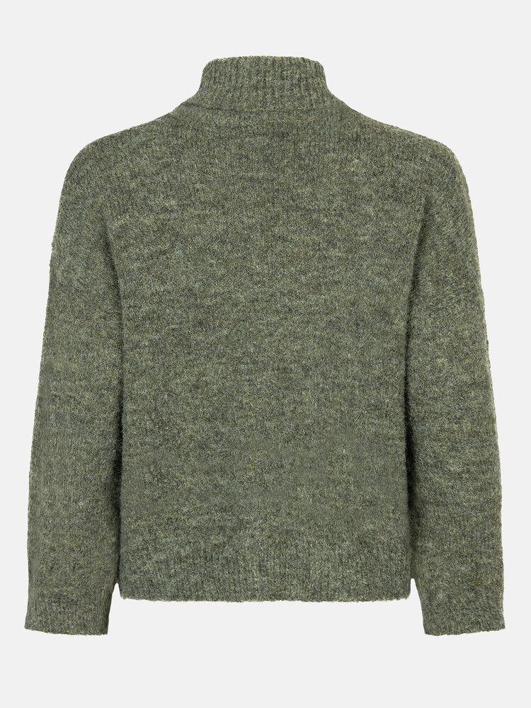 Ydence Ydence | Sweater Delia gebreid army