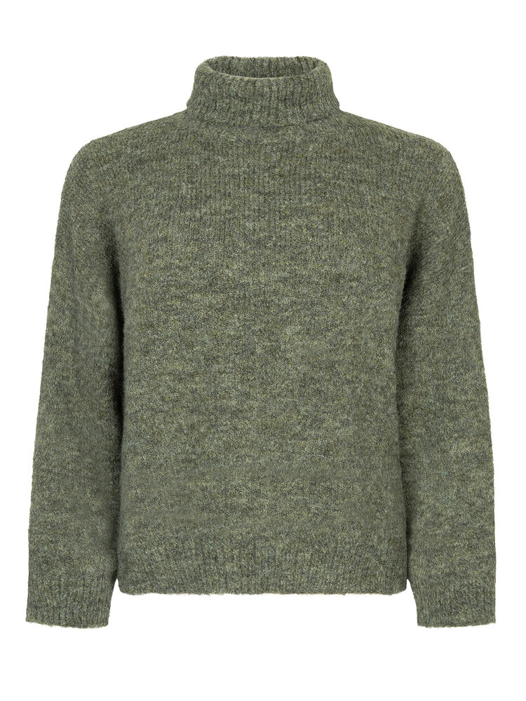 Ydence Ydence | Sweater Delia gebreid army