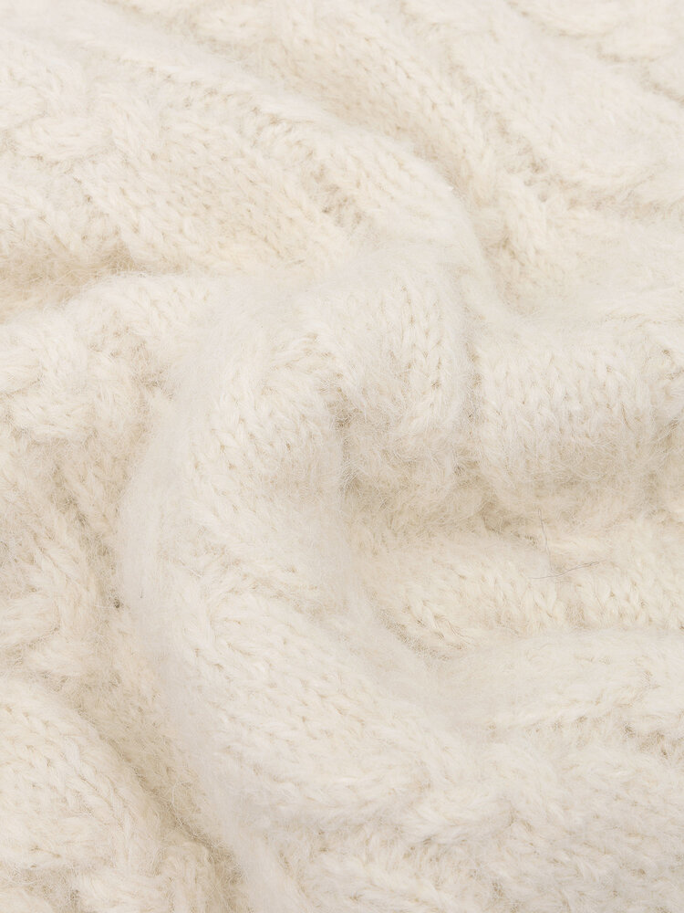 Ydence Ydence | Sweater Fiene gebreid ecru