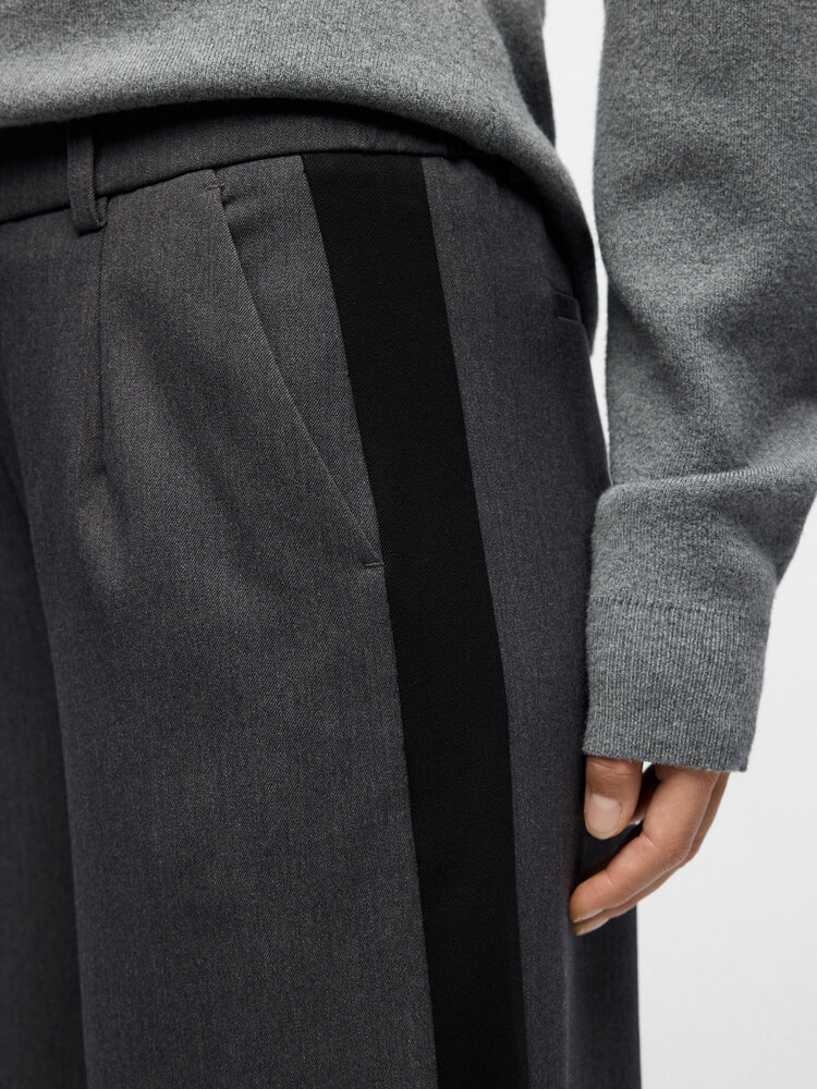 Object Object | Pantalon Lisa wide medium grey/black NOOS