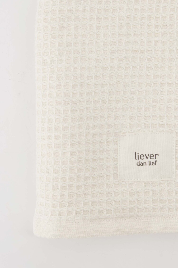 Zusss Zusss | Gastendoekje Liever dan lief off white