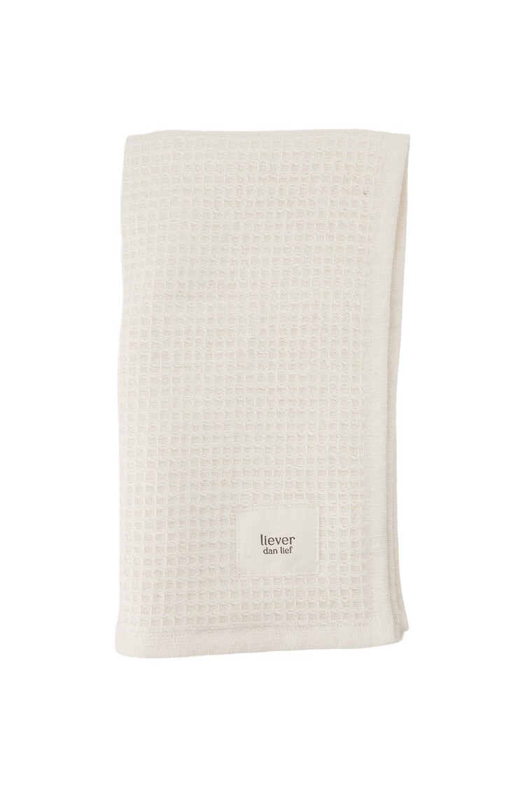 Zusss Zusss | Gastendoekje Liever dan lief off white