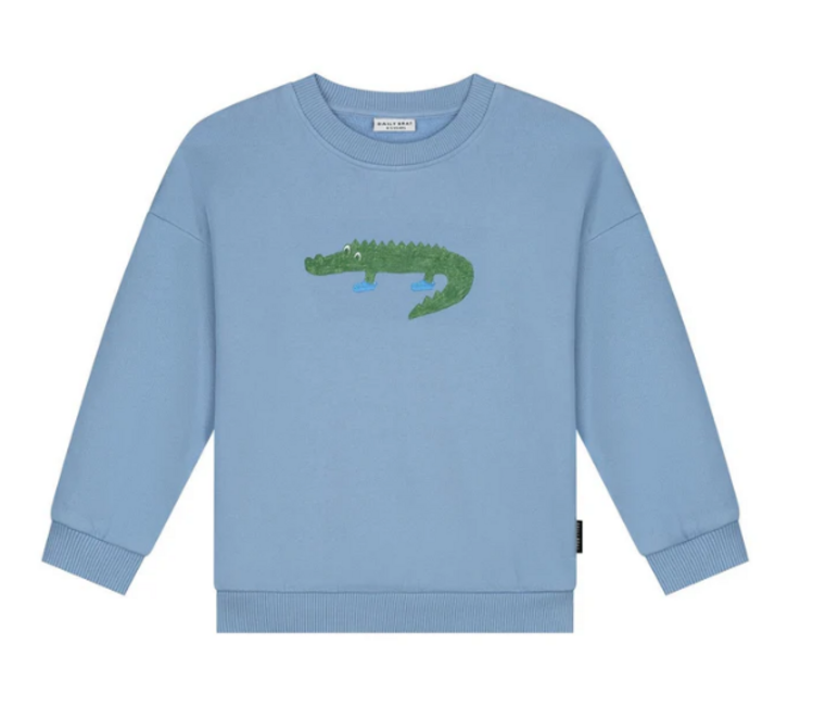 Daily Brat Daily Brat | Sweater Croco Crocs blue